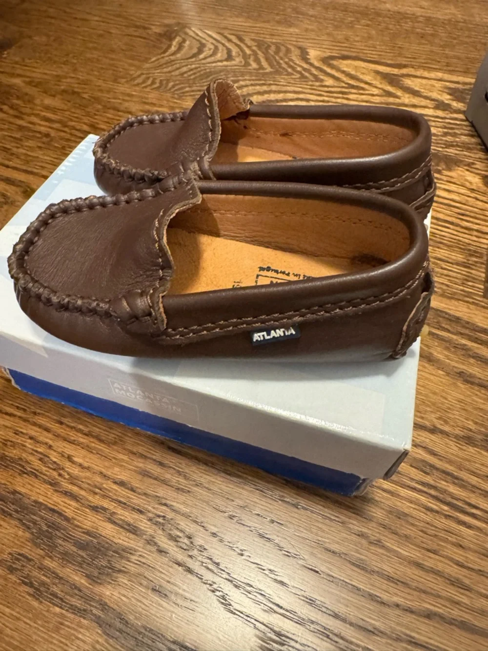 Never Worn Children's Brown Moccasin Slip-On Loafers